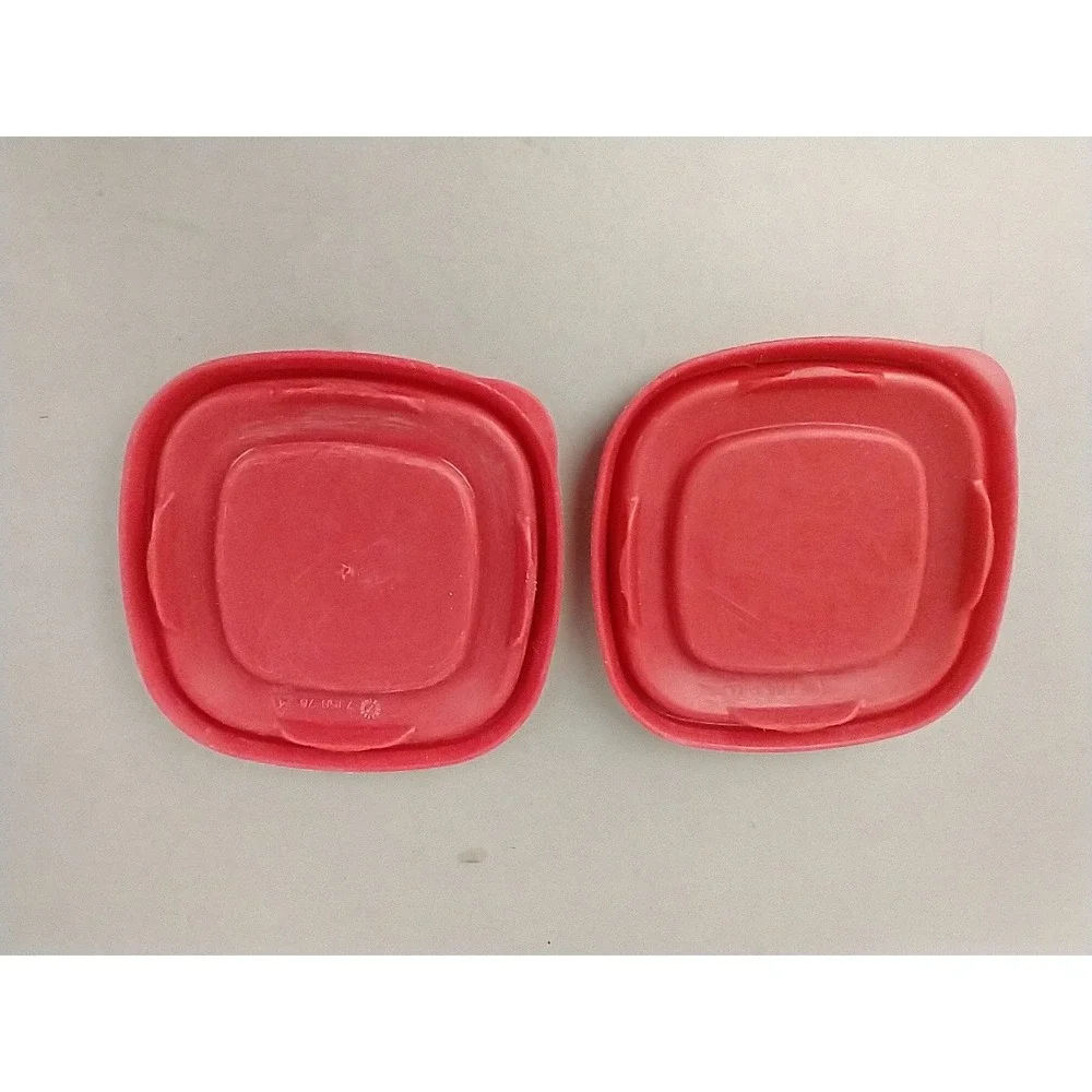 Rubbermaid Easy Find Lids Red Square Replacement‎ Food Storage Lid 7J58 2 Pack